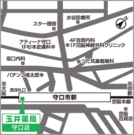 玉井薬局守口店地図